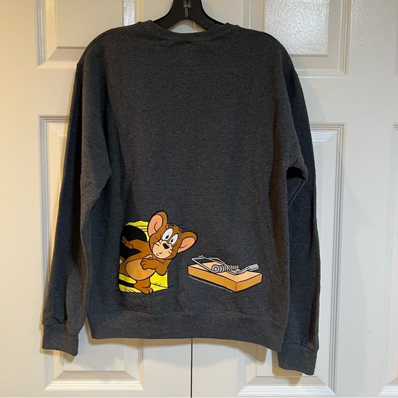TOM & JERRY Graphic Print Sweatshirt- Sz S-NEW without Tag-by Jerzees - Picture 5 of 7